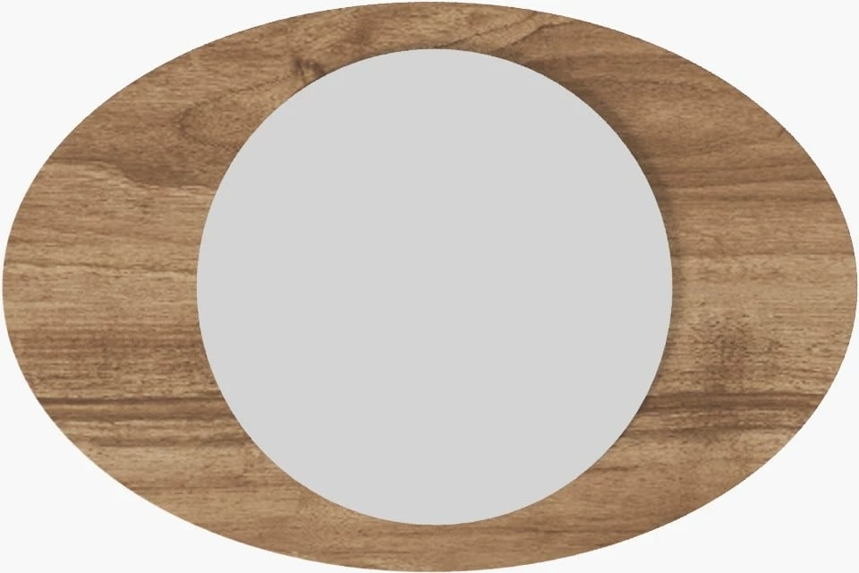 Pasqyrë dekorative, ngjyrë arre, Obble, Skye Decor