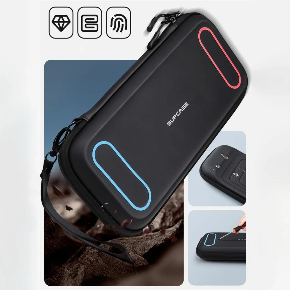 Mbështjellës Supcase Carrying Mini për Nintendo Switch, i zi