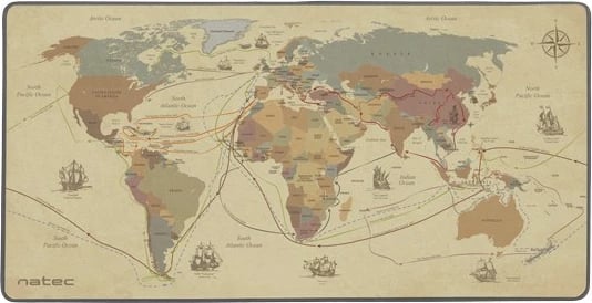 Mauspad Natec Discoveries Maxi, 800x400mm, dekorativ, Gold