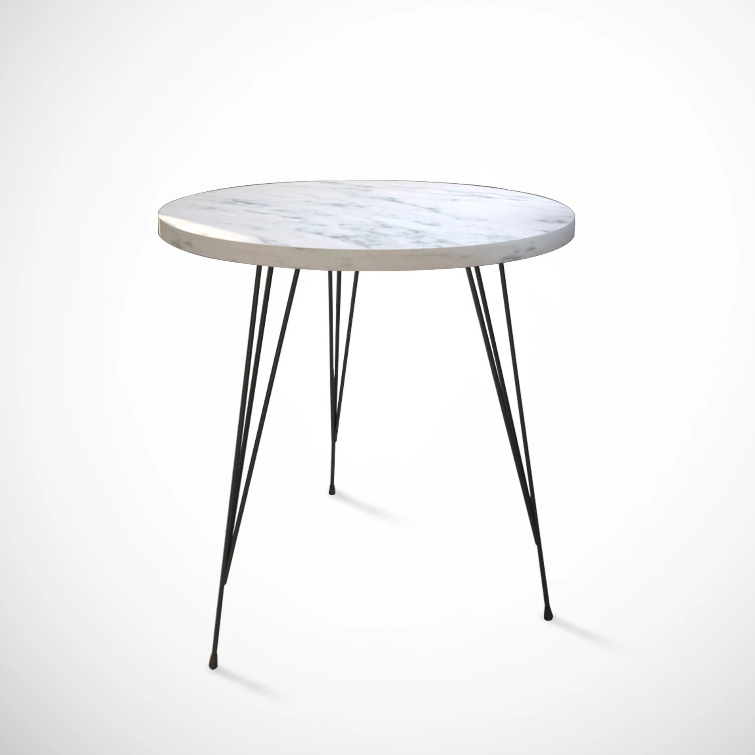 Tavolinë anësore Hanah Home, ngjyrë sandalf-marmo