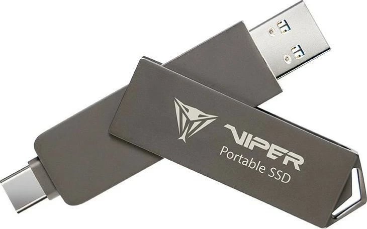 SSD i jashtëm Patriot PVP30, 2TB, USB 3.2/USB-C, Gri