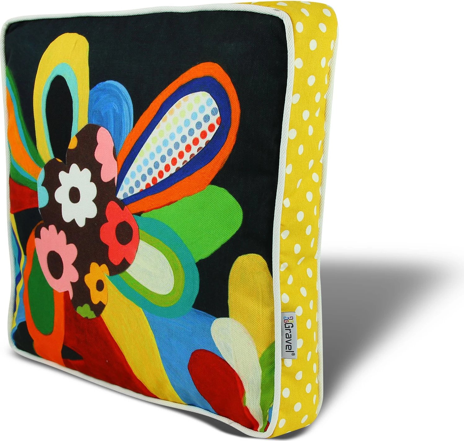 Jastëk dekorativ, shumëngjyrësh, Evila Originals, YM1072, 42x42cm