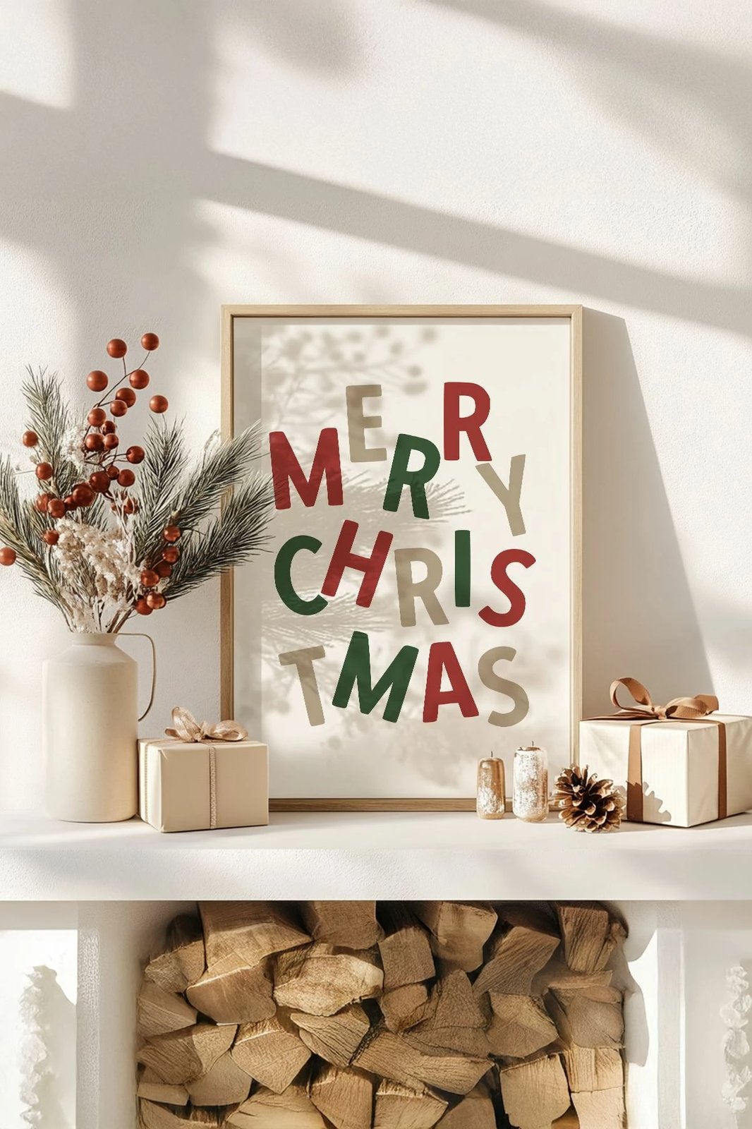 Pikturë dekorative me kornizë, shumëngjyrëshe, Wallity, Nwyearsngmdl28