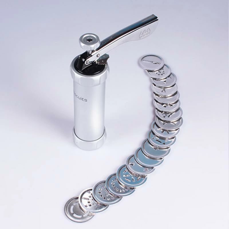 Makine biskotash, Marcato, Biscuits Machine Classic BI-CLS-ARG, manuale, dimensione 230x160x60 mm, argjendtë