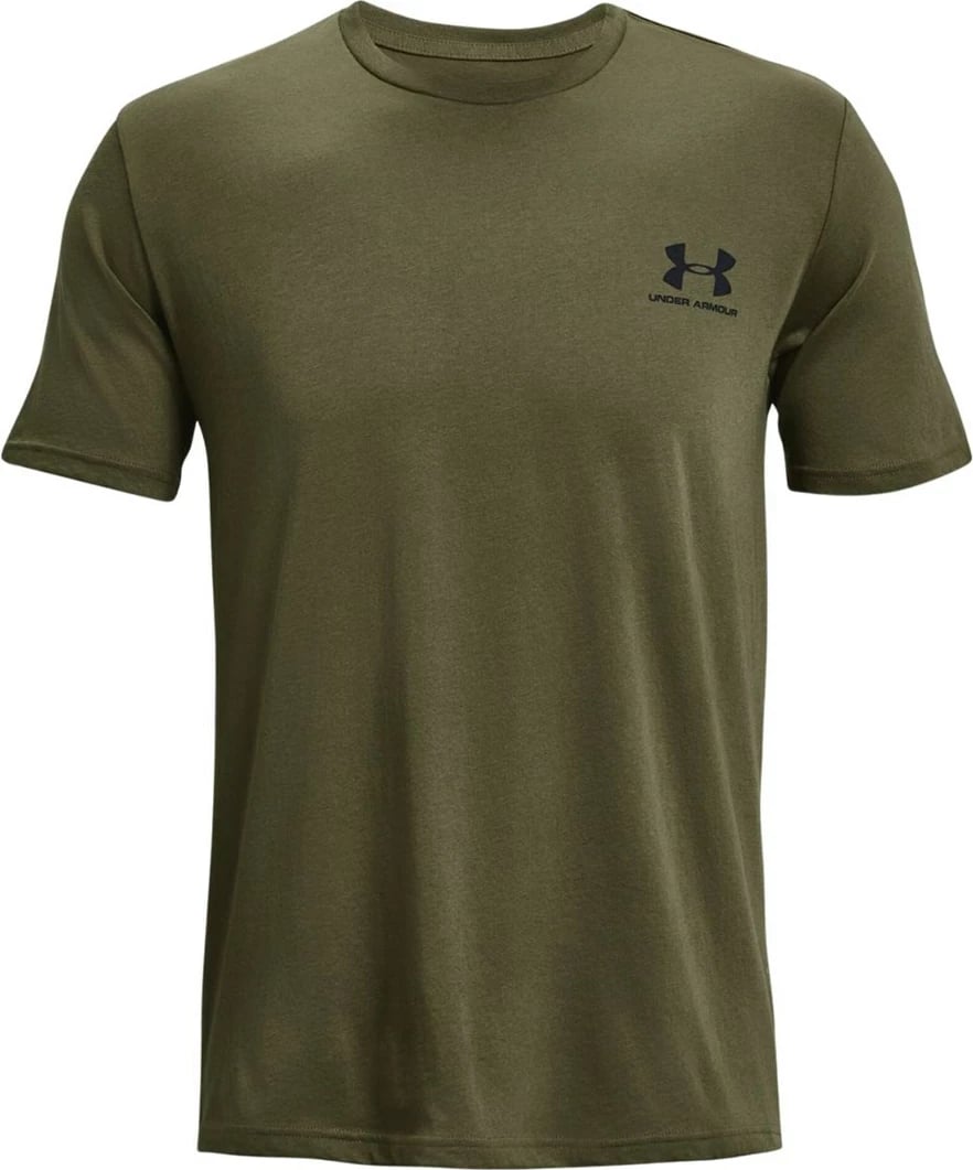 T-shirt Under Armour Sportstyle Left Chest SS për meshkuj, Khaki