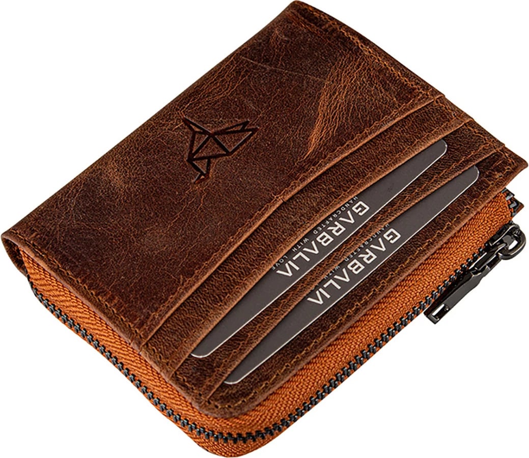 Portofol unisex Zoozie Bags, ngjyrë tan, Figo