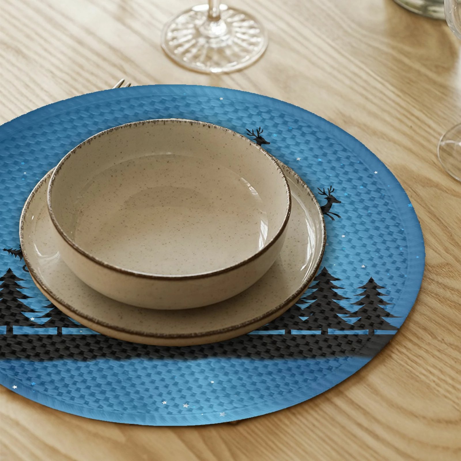 Set nënshimesh tavoline Hermia Concept, shumëngjyrëshe, 37cm (4 copë), 4072Supla