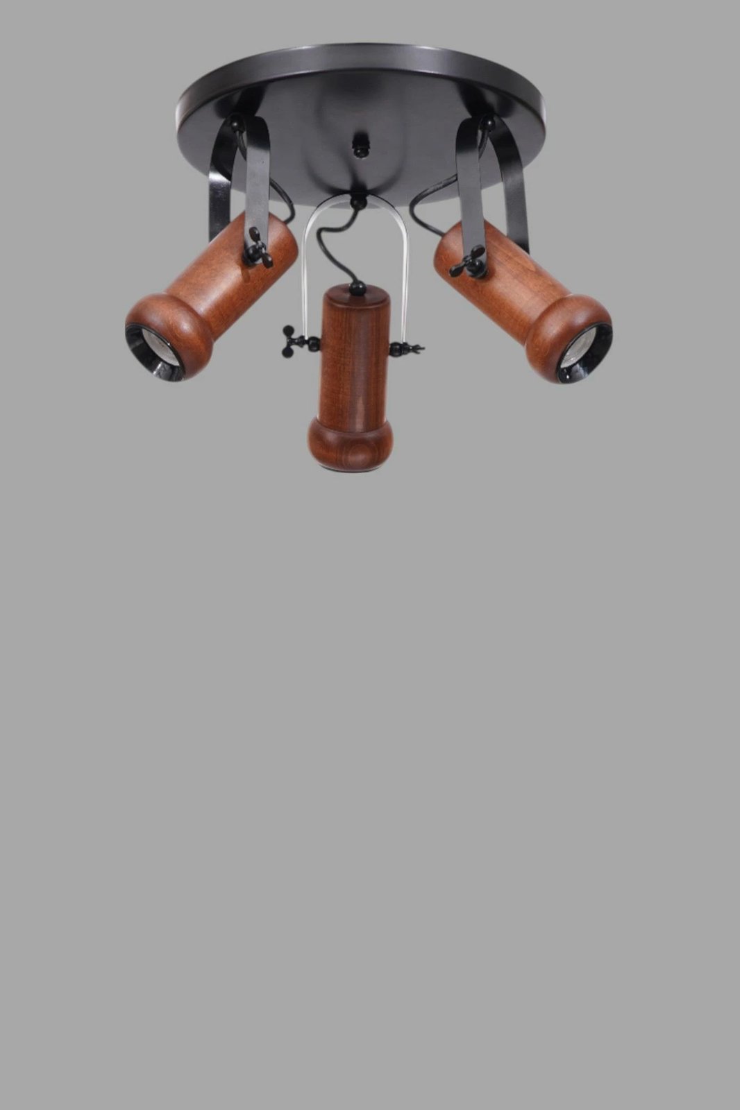 Llambë tavani Opviq, metal e dru, 3 drita, 8999-3