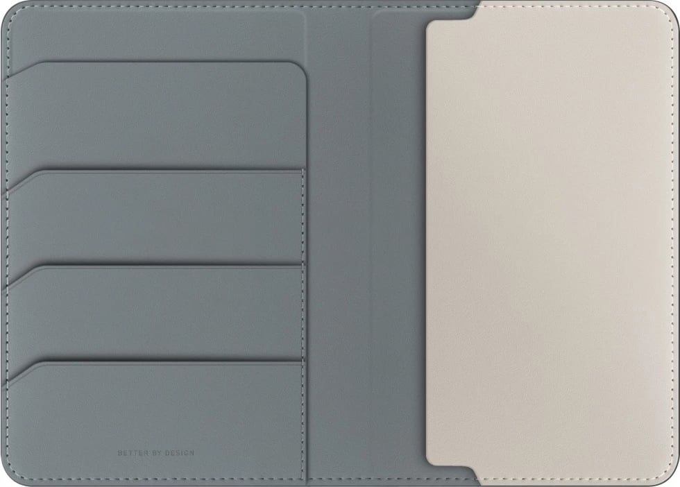 Mbështjellës pasaporte UNIQ Belmont me RFID, Gjelbër/Fildish