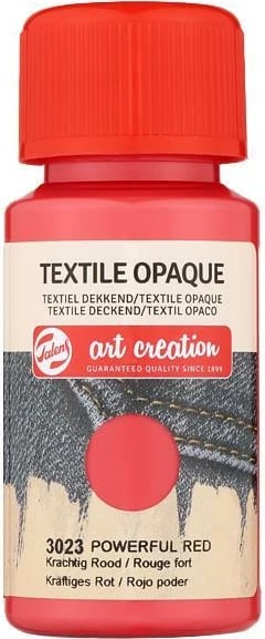 Ngjyrë tekstili TALENS 3023, 50ml, e kuqe e fuqishme