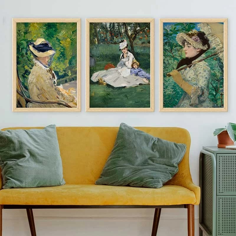 Pikturë dekorative me kornizë (3 copë), Wallity, 3NTC_UN145358_3545