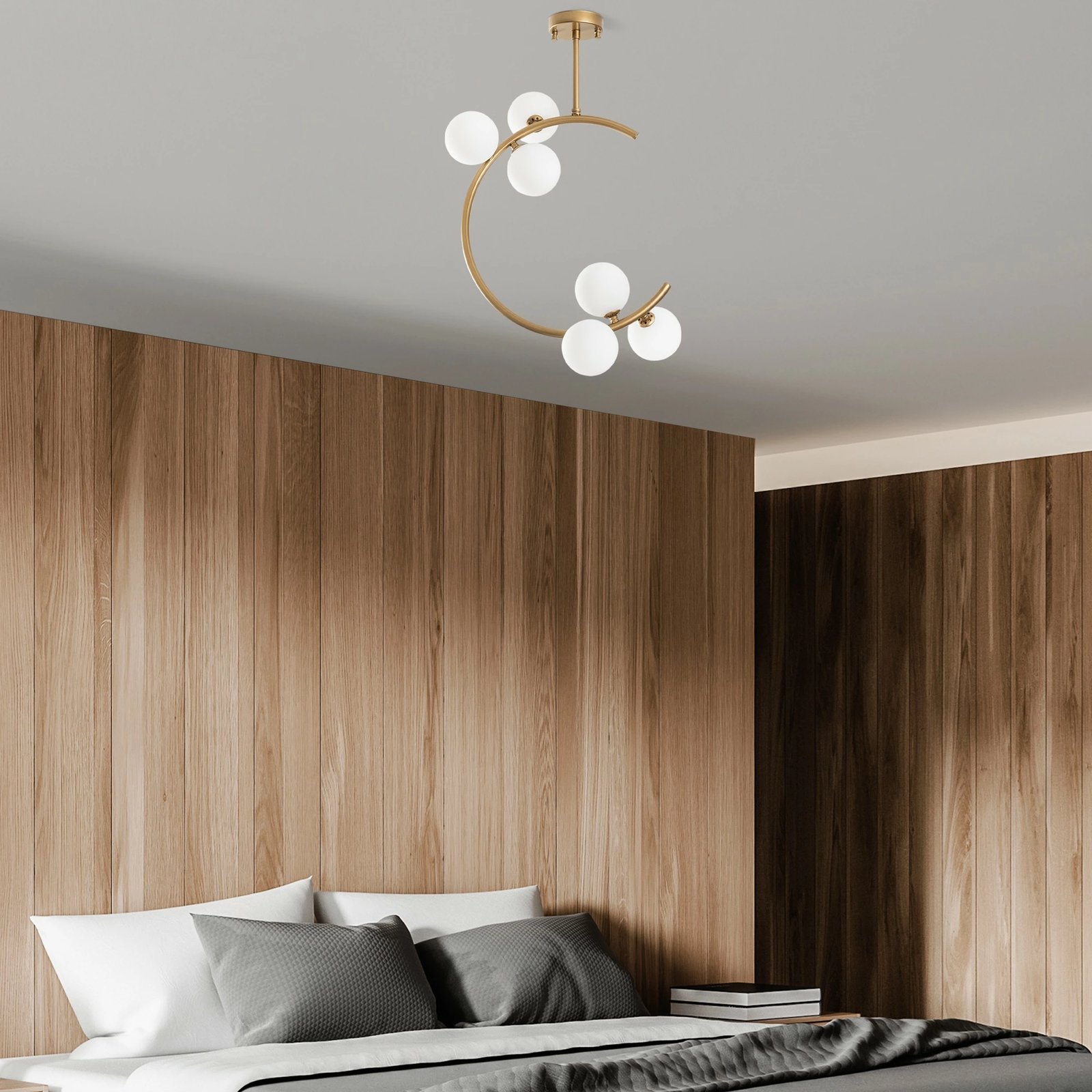 Llambë varëse Opviq, ngjyrë ari, Luminar - 14126