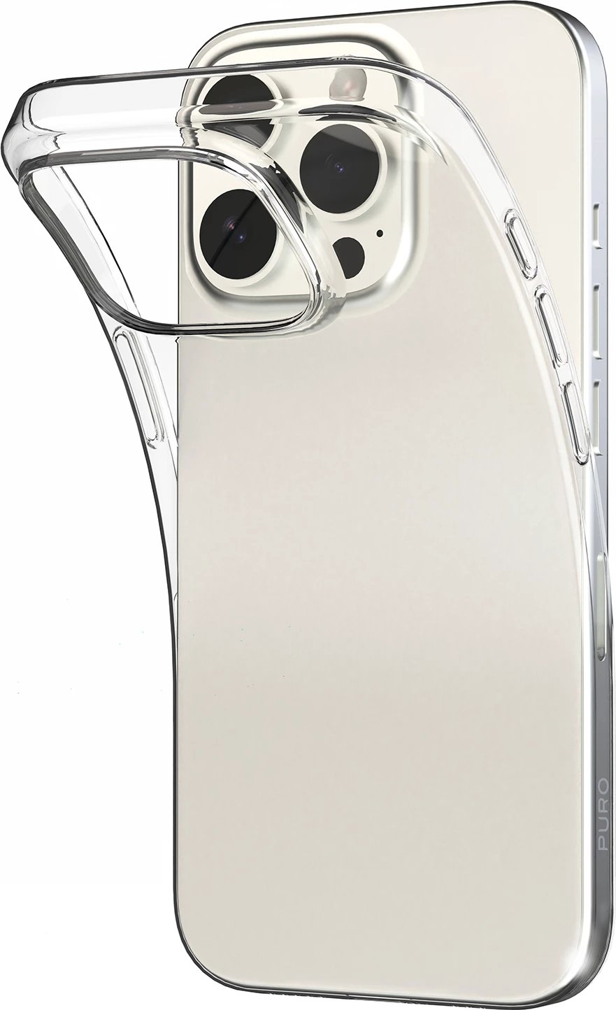Mbështjellës Puro 03 Nude për iPhone 16 Pro, silikon, transparent