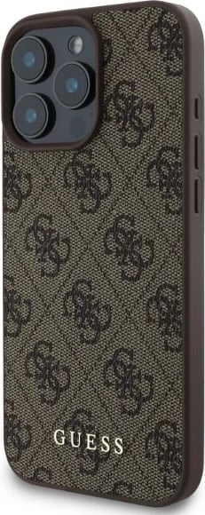 Mbështjellës Guess 4G Classic për iPhone 16 Pro, Kafe Mbështjellës Guess 4G Classic për iPhone 16 Pro, Kafe