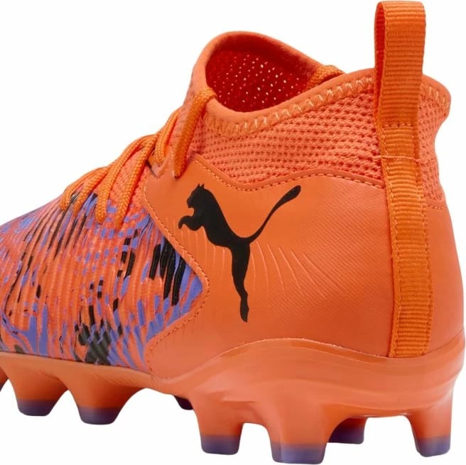 Çizme futbolli për fëmijë Puma, portokalli