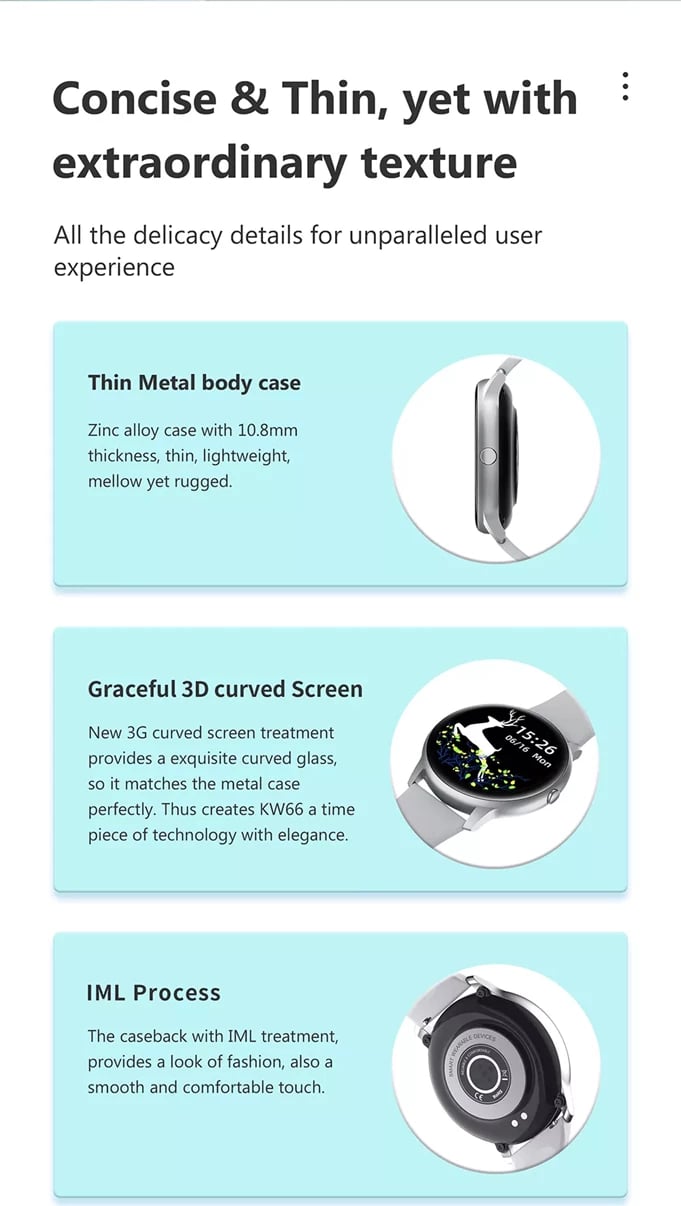 Orë e mençur Xiaomi Imilab KW66, e zezë Orë e mençur Xiaomi Imilab KW66, e zezë