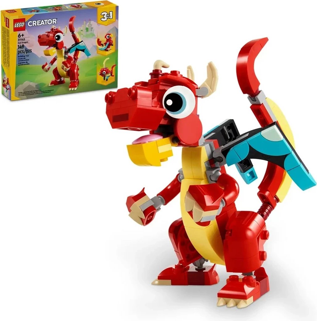 Lego Creator 3 në 1 31145 Dragoi i Kuq Lego Creator 3 në 1 31145 Dragoi i Kuq