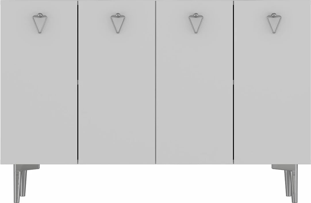 Konsolë Skye Decor Leyla, e bardhë, argjend