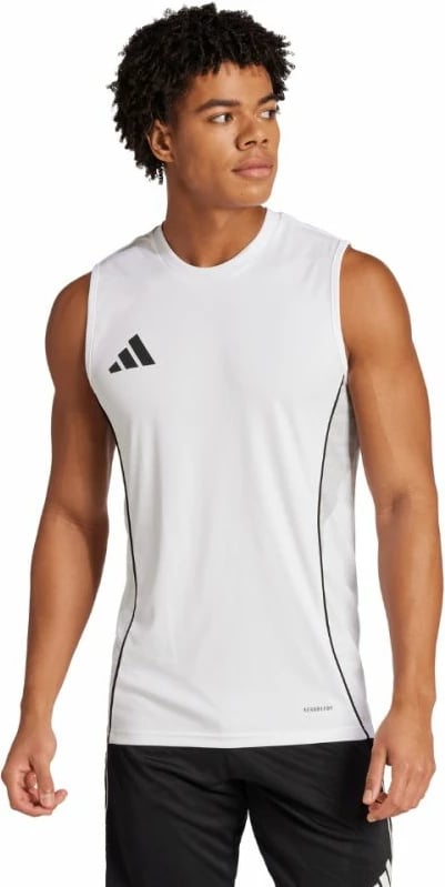 Fanellë pa mëngë për meshkuj adidas, e bardhë