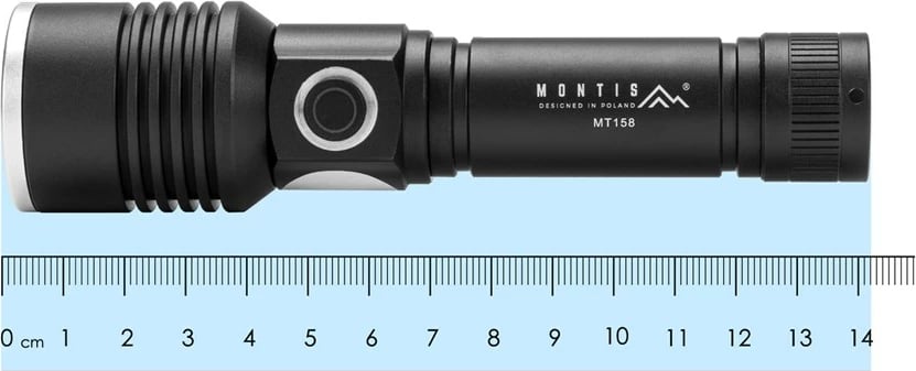 Elektrik dore Montis MT158, LED, 1200 mAh, Alumini, i zi
