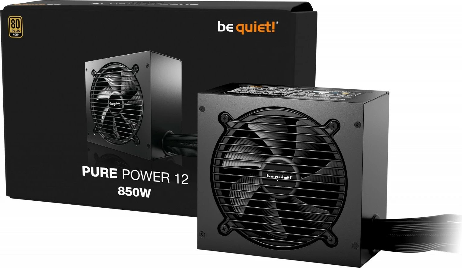 Kasë Be quiet! Pure Power 12, 850W, 80 PLUS Gold, ATX 3.1, e zezë
