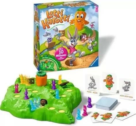 Lojë tavoline Ravensburger Lotti Karotti, familjare, 2-4 lojtarë, shumëngjyrëshe