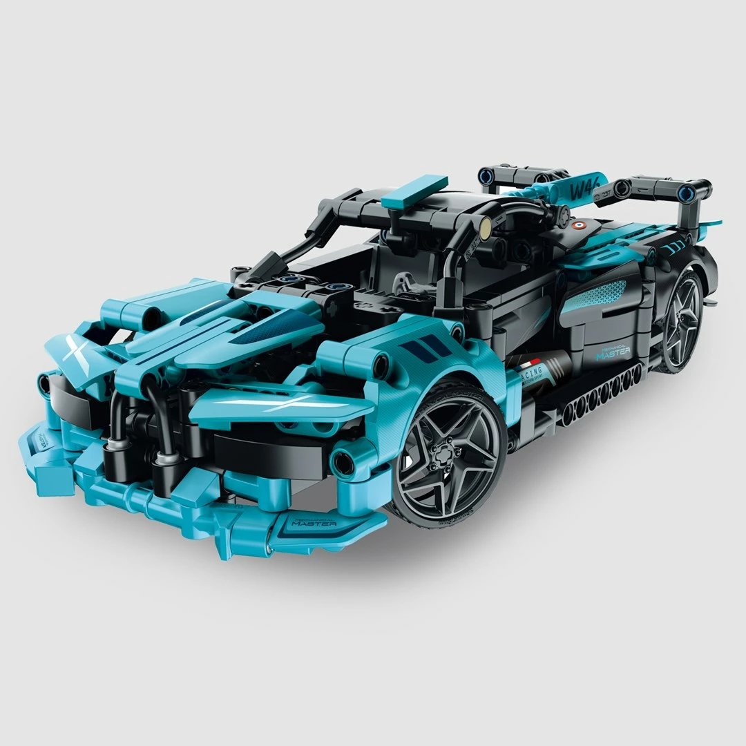 Set blloqesh ndërtimi IM MASTER 8046, makinë garash RC, 439 pjesë, kaltër