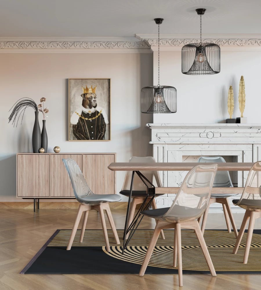 Bufe Rigote me 3 dyer, ngjyrë sonoma e zezë, 140x39x82.8 cm