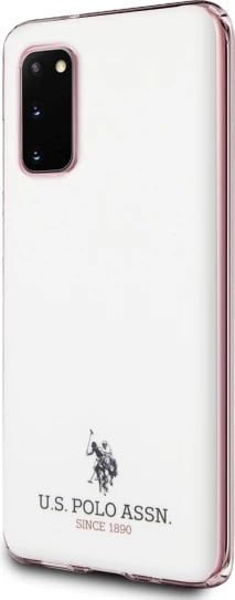 Mbështjellës U.S. Polo Assn. USHCS62TPUWH Shiny për Samsung Galaxy S20, Bardhë