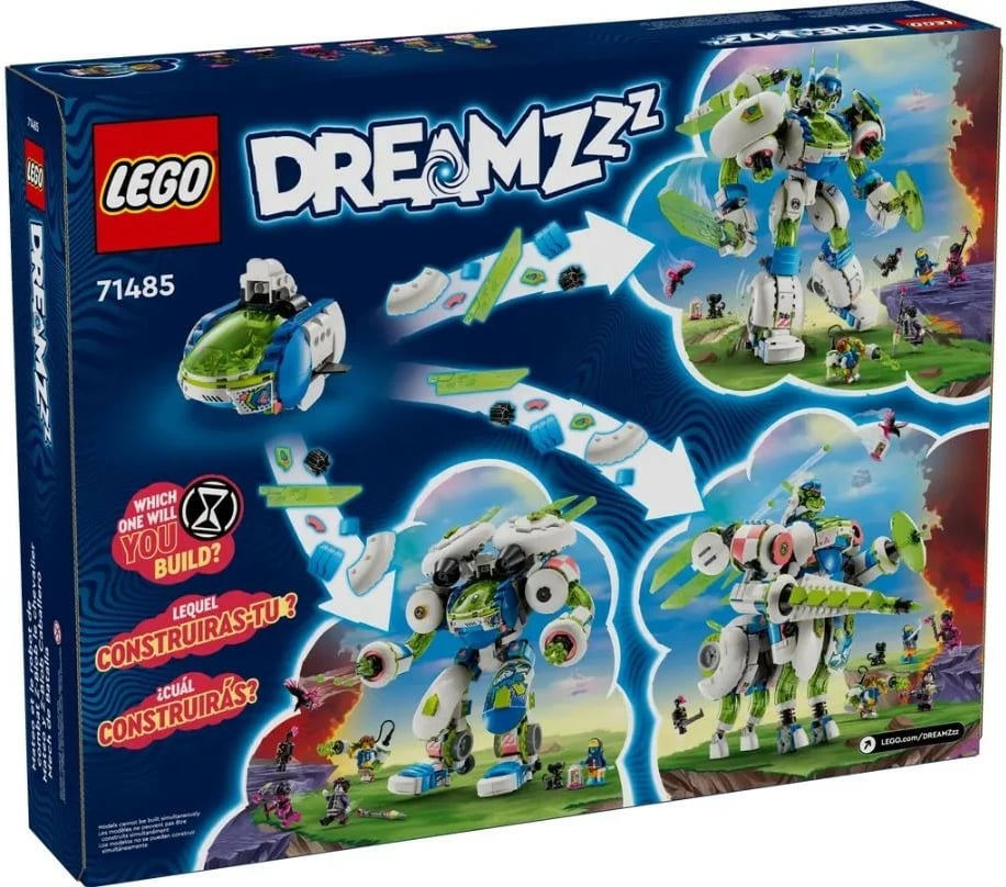 Set LEGO DREAMZzz 71485 Mateo and Z-Blob the Knight Battle Mech, 1333 pjesë, plastikë, shumëngjyrësh, ekstra i madh