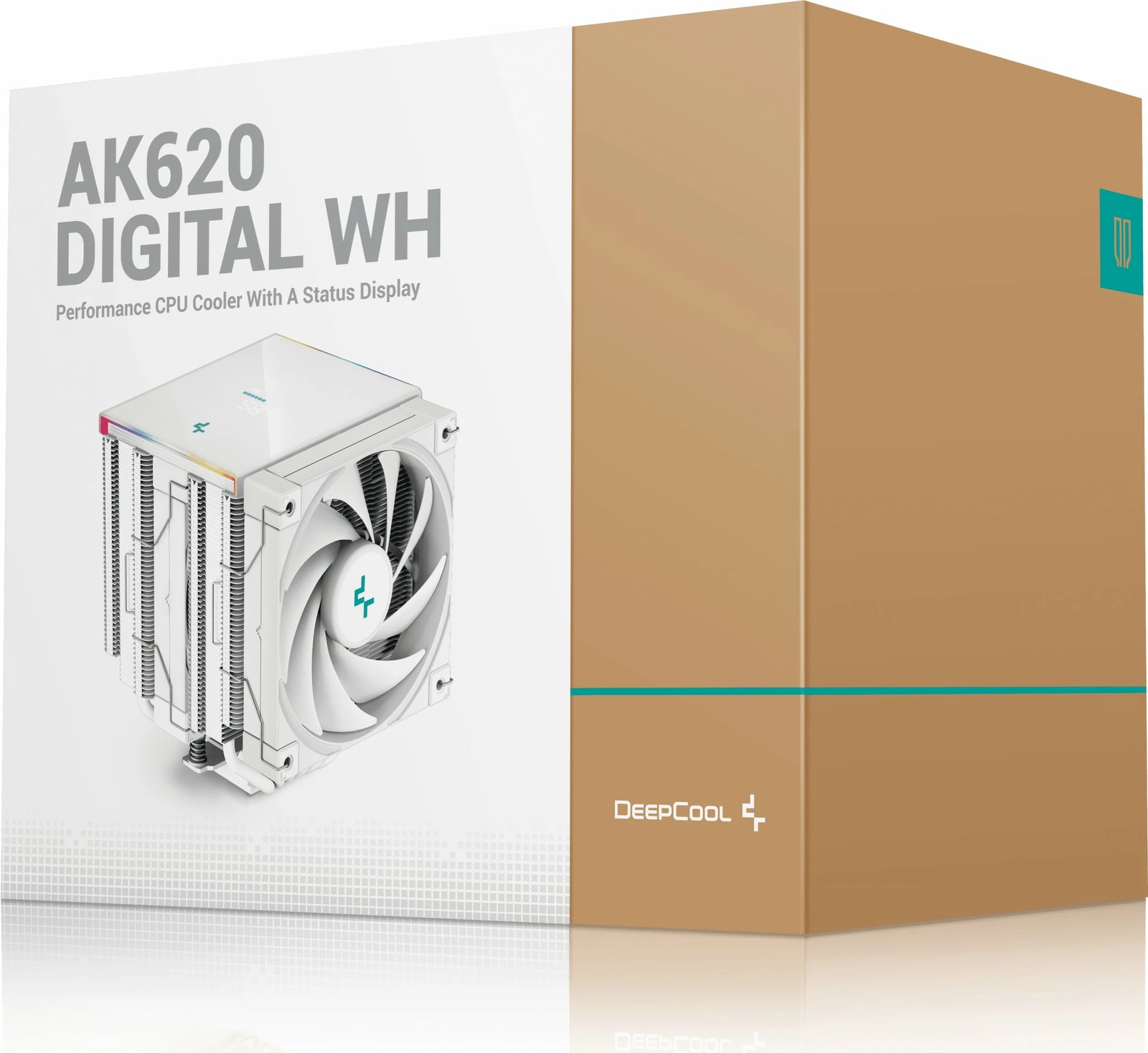 Ftohës ajri DeepCool AK620 Digital WH, 12 cm, Bardhë