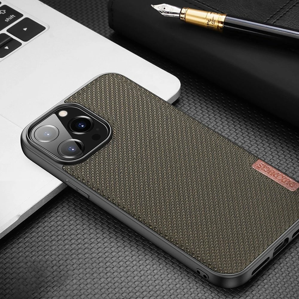 Mbështjellës Dux Ducis Fino për iPhone 13 Pro Max, najlon, Gri