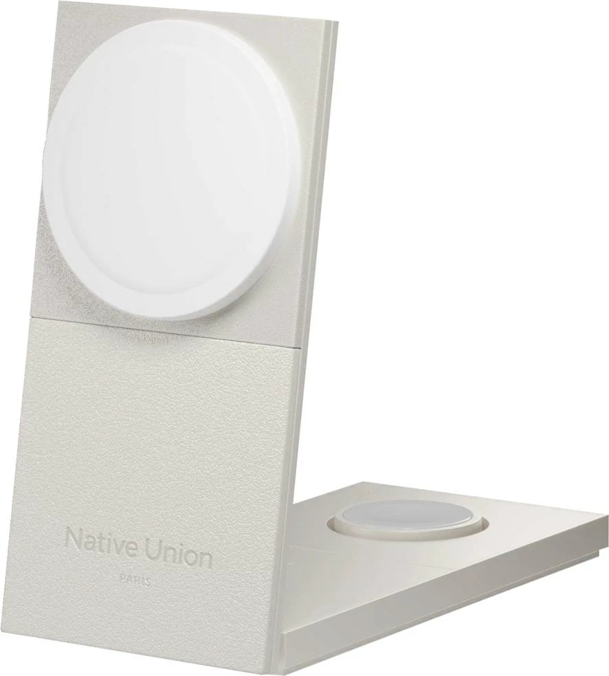 Karikues wireless 3-në-1 Native Union Rise, RS-3IN1-SAN, 2 m, gri e çelët