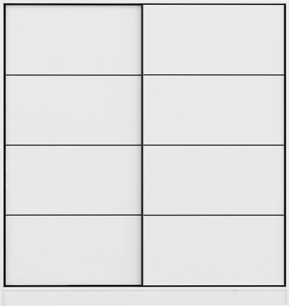 Dollap Hanah Home Kale, i bardhë, 180x190x52 cm