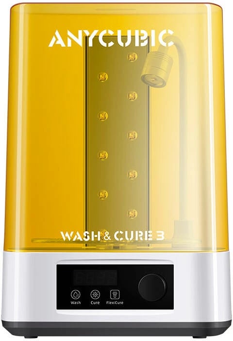 Pajisje pastrimi dhe tharje për printime 3D AnyCubic Wash & Cure 3, 4L, UV, e verdhë