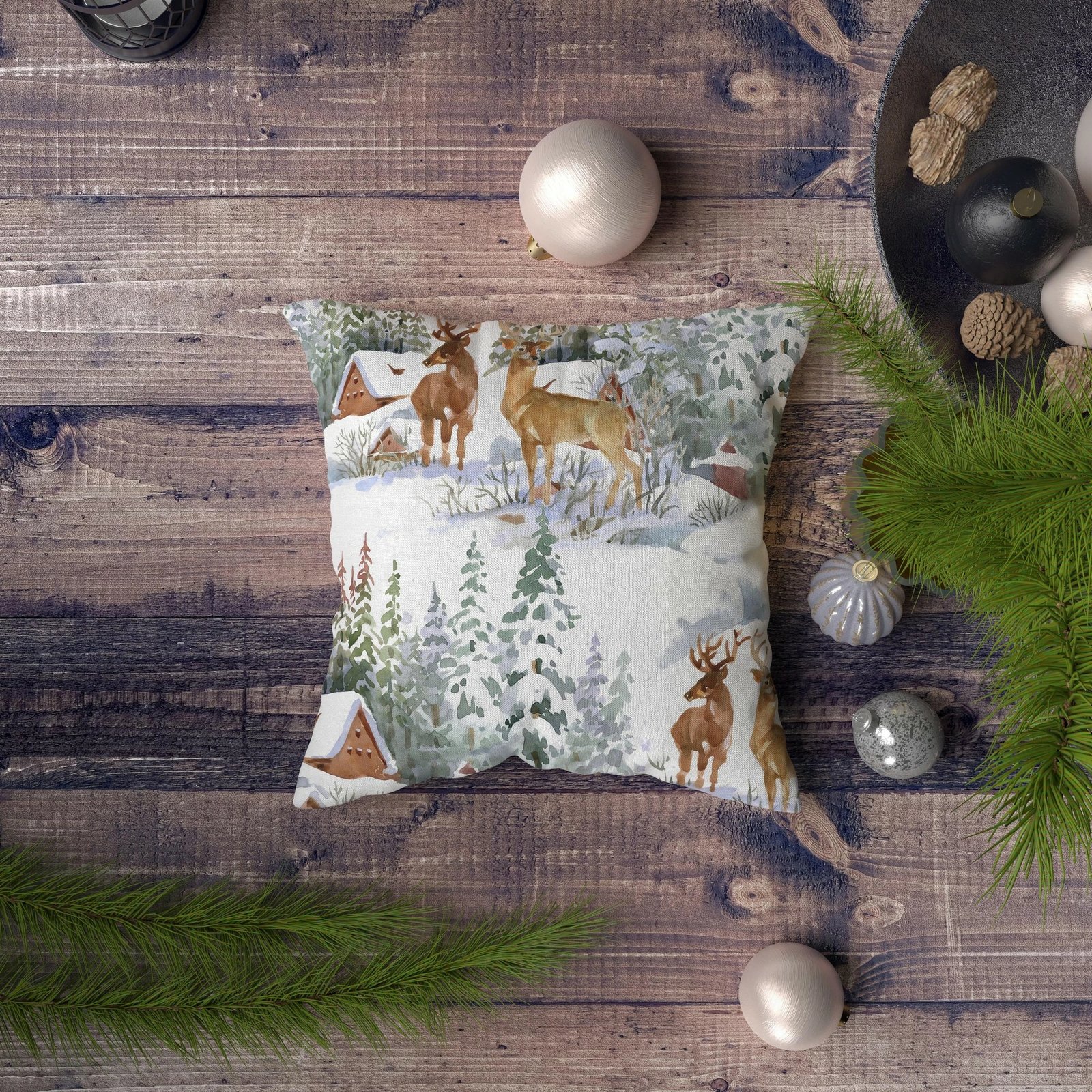 Jastëk dekorativ Aberto Design, NYXMAS117, shumëngjyrësh, 43x43cm