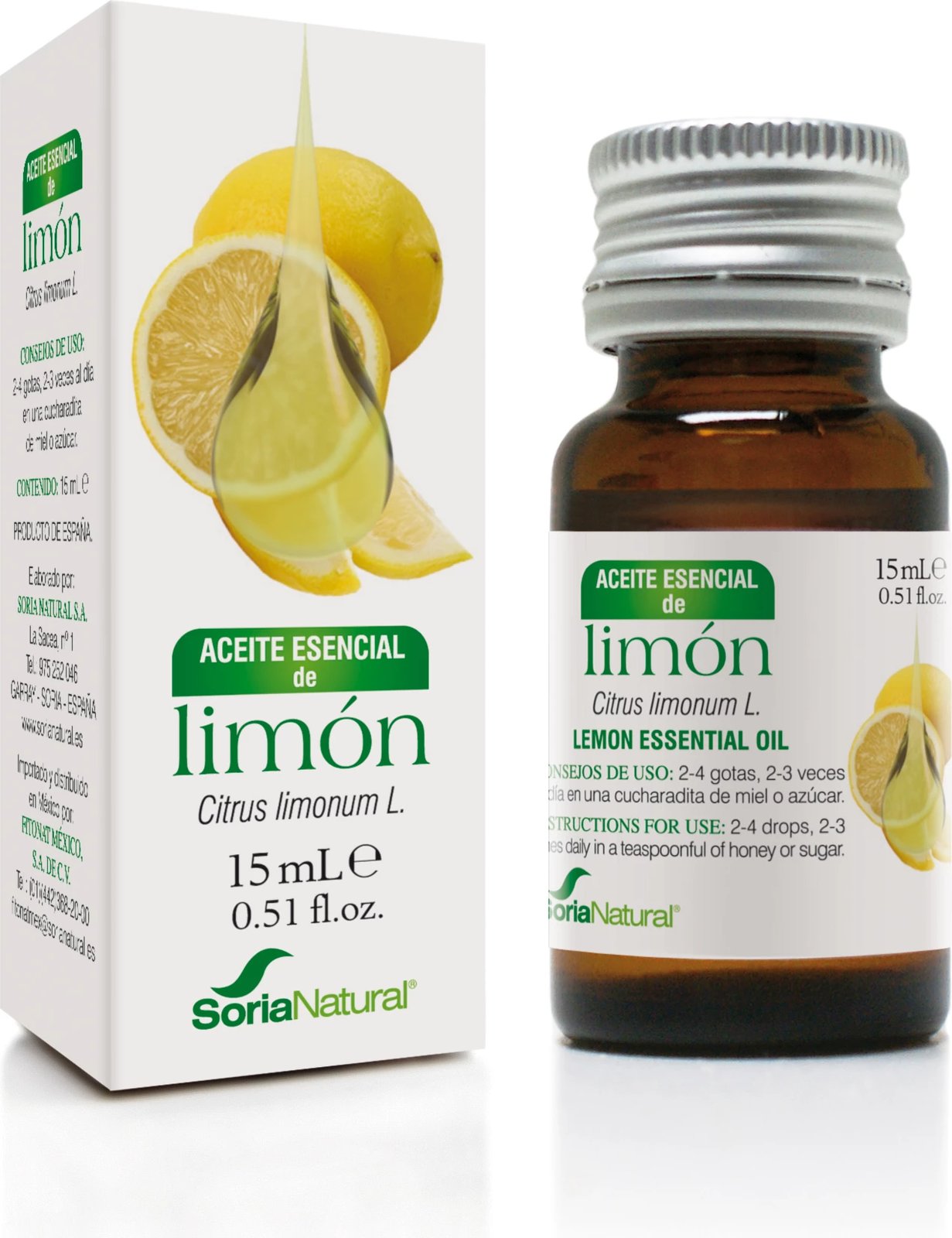 Vaj esencial limoni Soria Esencia de Limón 15ml