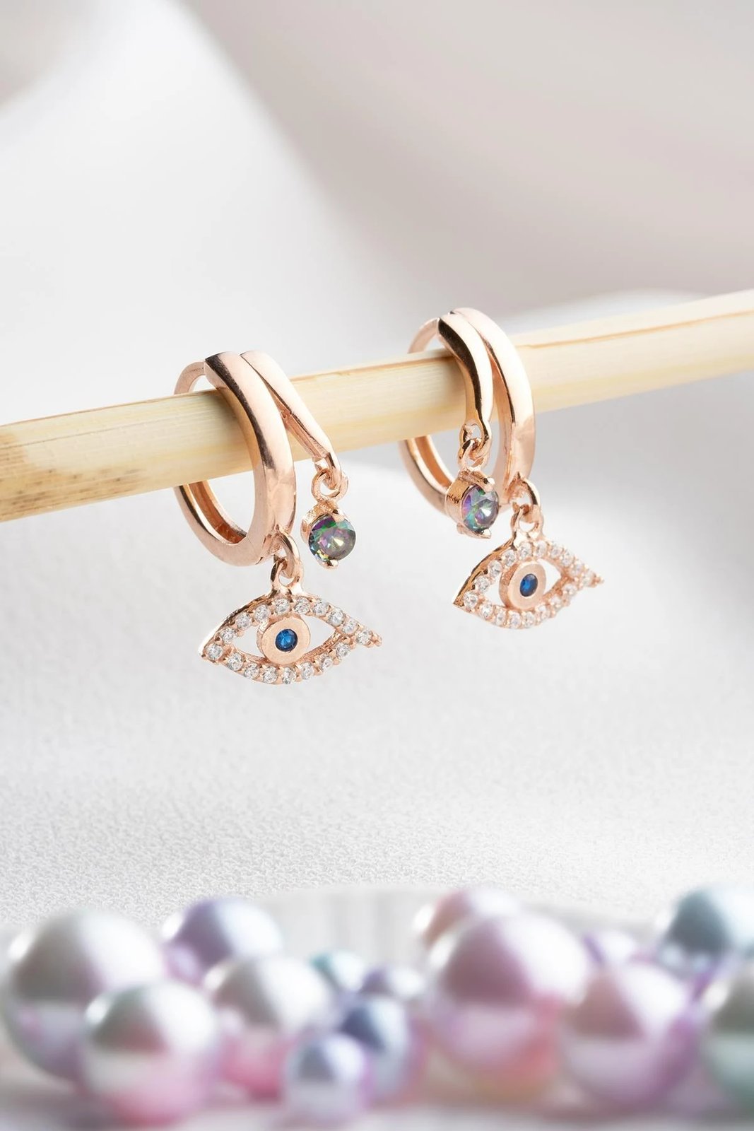 Vathë argjendi Jumeon, NRZ999211, ngjyrë rozë ari, të bardhë dhe kaltër