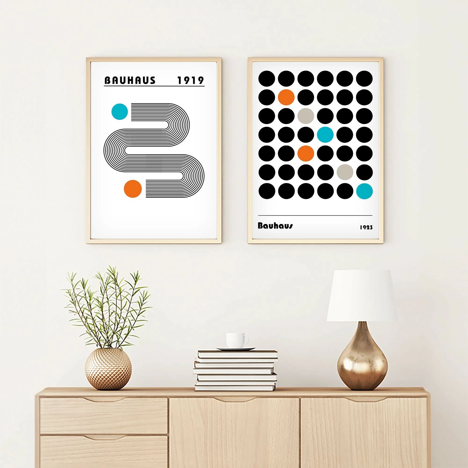 Set pikturash dekorative me kornizë, MDF, shumëngjyrëshe, Huhu248, 50x70cm, 2 copë