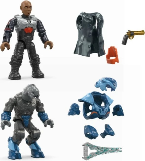 Set ndërtimi Mega Bloks Halo Renegade Banshee, 205 elemente, me 2 figura, vjollcë