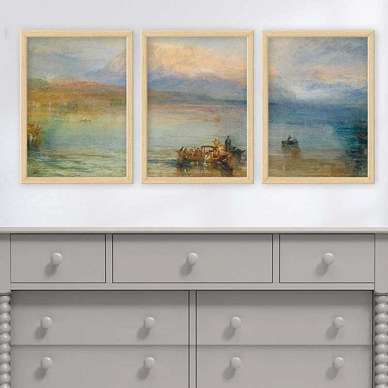 Pikturë dekorative me kornizë (3 copë), Wallity, 3NTC_UN54424_3545