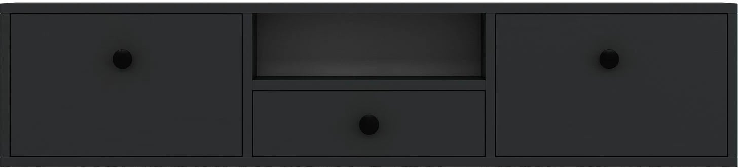 Komodë TV Skye Decor, anthracite, e zezë, 1301-DROP-1