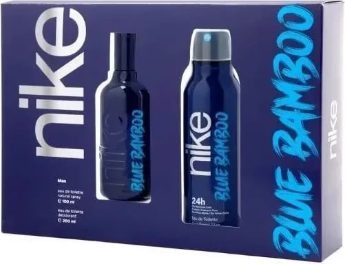 Set Eau de Toilette dhe deodorant për meshkuj Nike Blue Bamboo, 100ml + 200ml