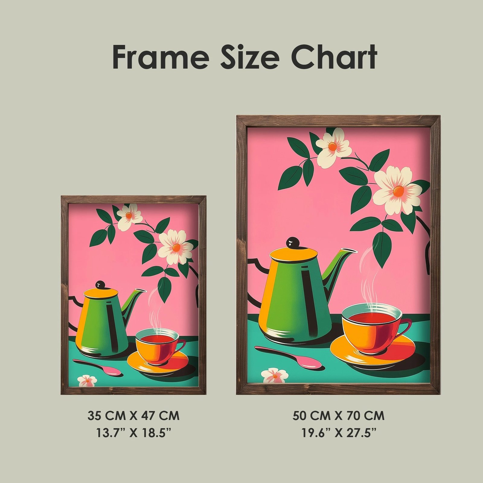 Pikturë dekorative me kornizë MDF, Wallity, TUN071-L