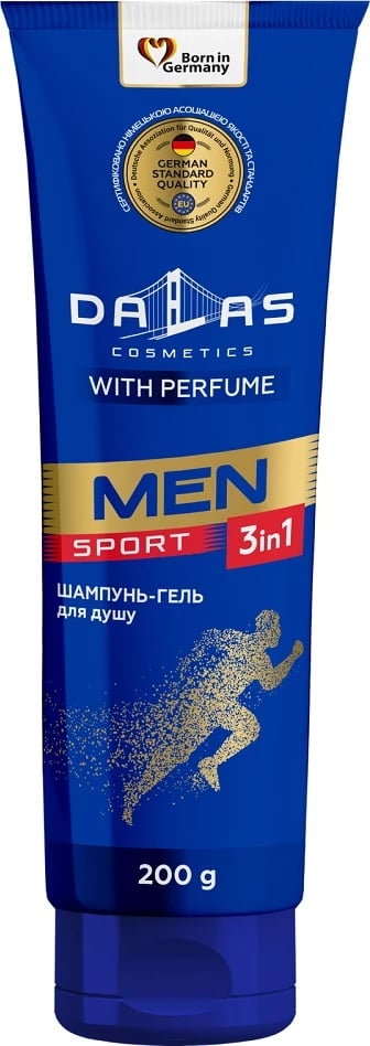 Xhel dushi 3-në-1 për meshkuj Dalas Men Sport, 200g