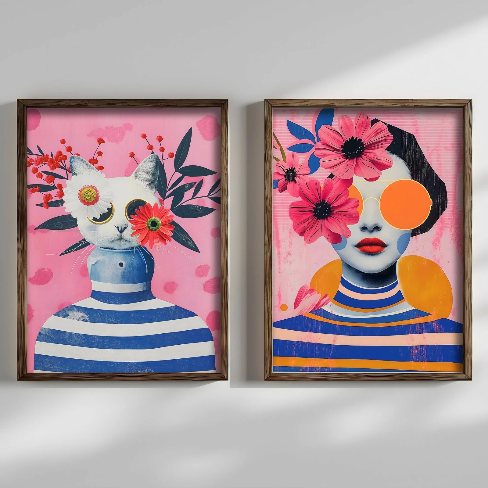 Pikturë dekorative me kornizë MDF (2 copë), Wallity, GE256-L