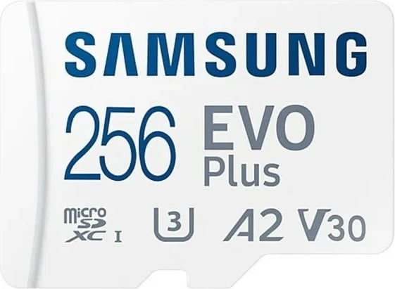 Kartelë memorie microSD Samsung EVO Plus 256GB me adapter SD