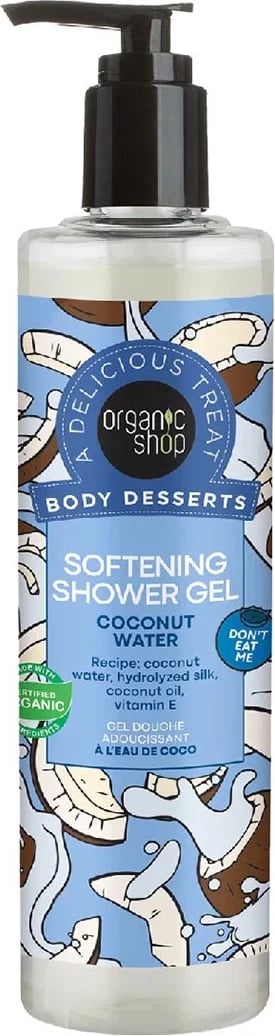 Xhel dushi unisex Organic Shop Body Desserts Coconut Water, 280ml