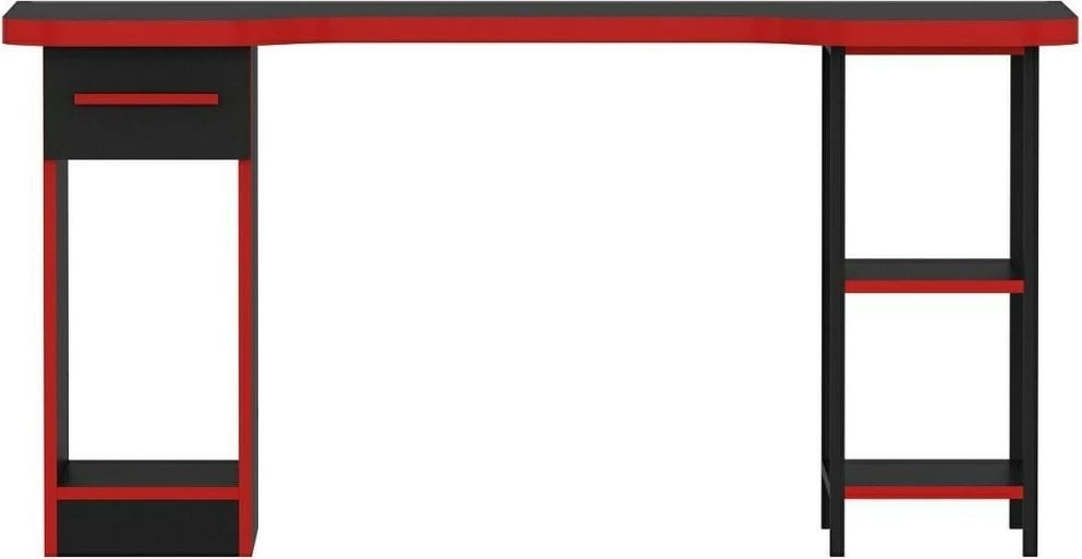 Tavolinë gaming Skye Decor, Phoenix 6, e zezë-kuqe