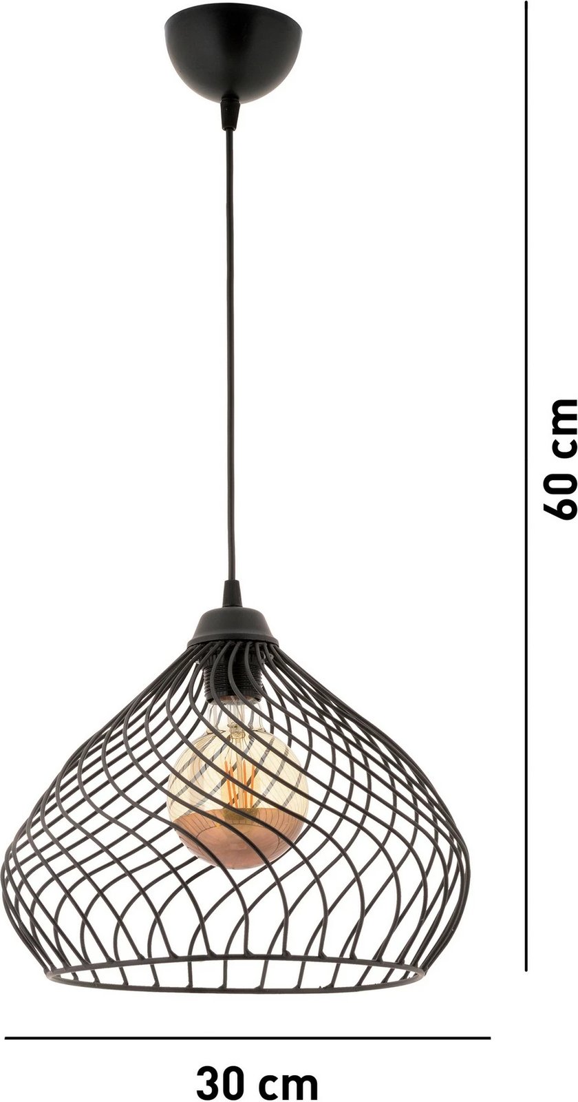 Llambë tavani Opviq Mongo, e zezë Llambë tavani Opviq Mongo, e zezë